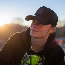 Load image into Gallery viewer, Black Mesh Trucker Hat
